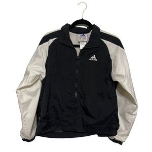 Vintage Adidas windbreaker fleece lined jacket